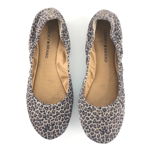 Lucky brand cheetah flats Clearance
